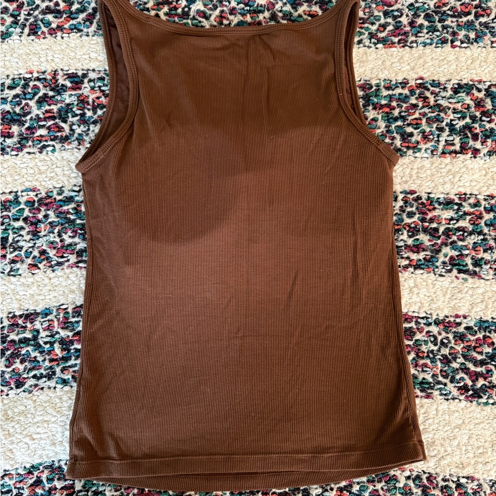 Klassy Network Brown Tank Top - Picture 2 of 4